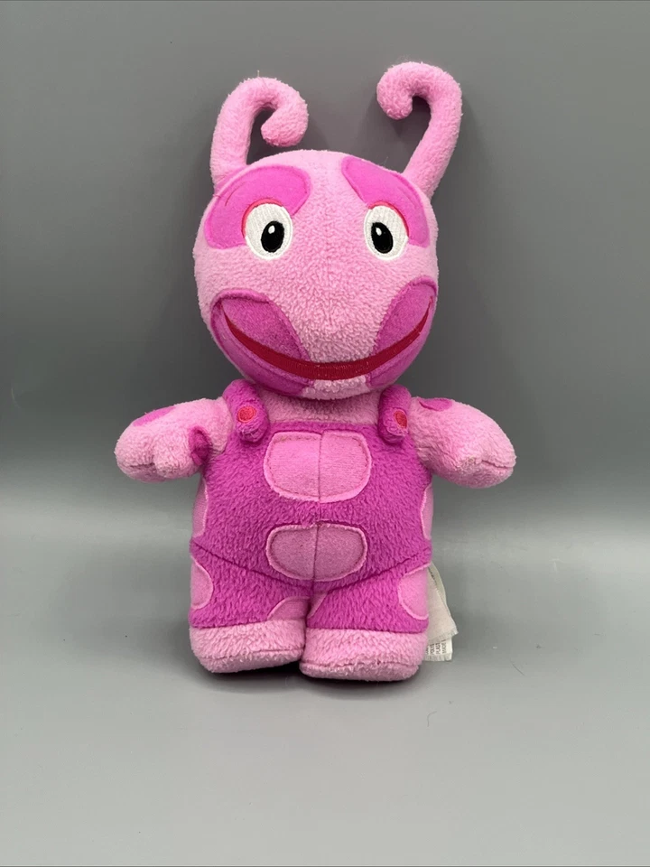 2006 Fisher-Price Uniqua Pelúcia 8" The Backyardigans Mattel Nick Jr Purple Girl - Imagem 1 de 4
