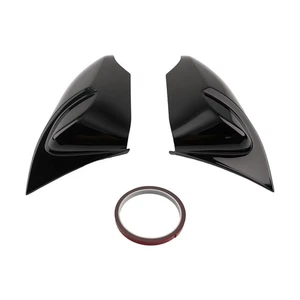 Door Mirror Shield Set for Toyota Corolla/Levin 2014-18 Black ABS Plastic Front - Picture 1 of 17