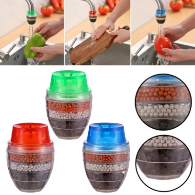 3-Pack Faucet Mount FiltersFaucet Water Filter Purifier Kitchen Tap Filtrati   ∂ - Image 1 of 4