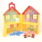 Peppa Pig Deluxe House w/ Stairs Playset Mommy George Table Washing Machine Lot