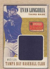 Evan Longoria JS-EL 2013 America's Pastime Jumbo Jersey Swatch 052/125