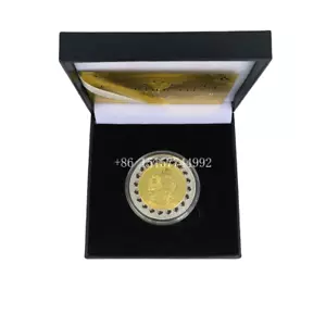 Zimbabwe $100 one Hundred Trillion Dollars Africa 5 Big Animal Coin in Black Box - Picture 1 of 4