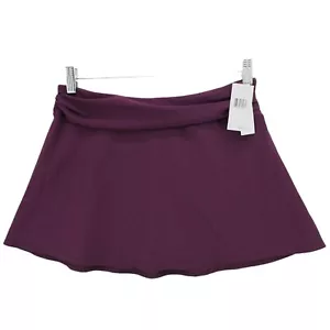 NWT KARLA COLLETTO Cover Up Skirt WINE PURPLE A-Line Stretch Size SMALL - Picture 1 of 6