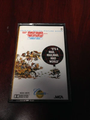 It's A Mad, Mad, Mad, Mad World Motion Picture Score Cassette 1963 Ernest Gold Foto 1 de 2