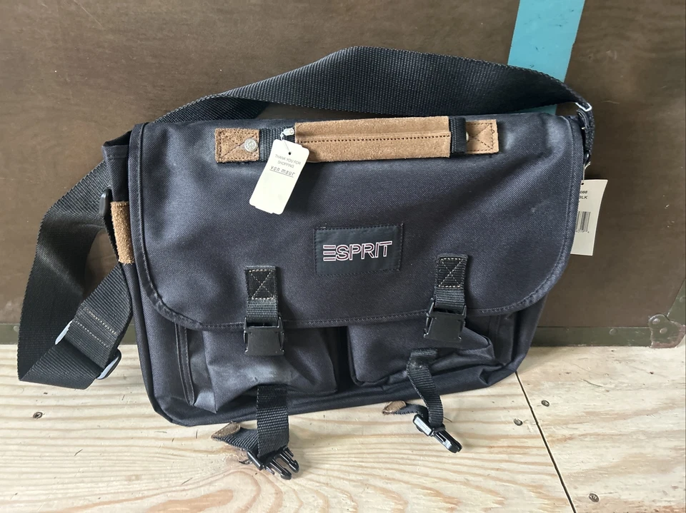Esprit Vintage Nuevo Con Etiquetas Maletín Mensajero Bolso de Hombro Foto 1 de 1