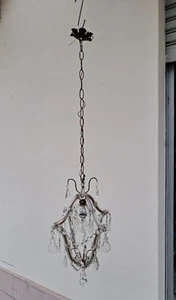 LAMPADARIO " MARIA TERESA " primi decenni del '900 a forma di LANTERNA - Foto 1 di 11