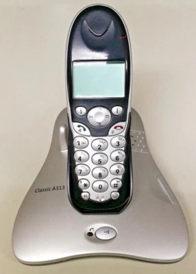 Swisscom Classic A313 Set Schwarz + Anschlusskabel Analog TAE F/RJ-11 - Bild 1 von 2