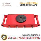 4 pcs 12T Red 360° Dolly Skate Machinery Roller Heavy Duty Cargo Trolley Casters