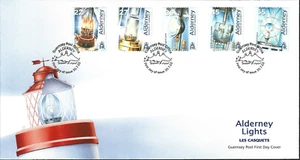 2002 Alderney 50th Anniversary of Electrification of Les Casquets Lighthouse FDC - Picture 1 of 1