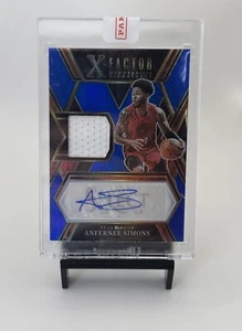 GAME USED 2022-23 Panini Select Patch Auto Anfernee Simons /49 TRAILBLAZERS SP - Picture 1 of 2
