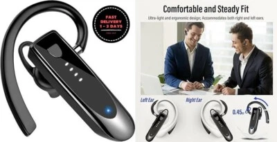 Auricular Bluetooth, auricular manos libres inalámbrico Bluetooth 5.4 con.nuovo. - Immagine 1 di 4