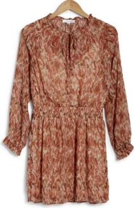 Socialite Women's Smocked Long Sleeve Dress Lightweight Medium Under Tank Slip - Picture 1 of 15