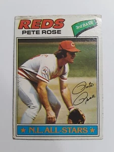 1977 Topps Pete Rose #450 baseball card Cincinnati Reds - Picture 1 of 3
