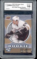 2007 Bobby Ryan Upper Deck Mini Jersey Gem Mint 10 #101
