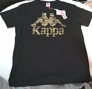 $45 Kappa Authentic Vattari MEN'S 2XL XXL BIG GFX T-SHIRT CAMO BLACK NWT 371r56w - Picture 1 of 12