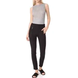Rag & Bone Pants Womens 2 Black Zip Pocket Collier Ankle Zip Stretch - Picture 1 of 4