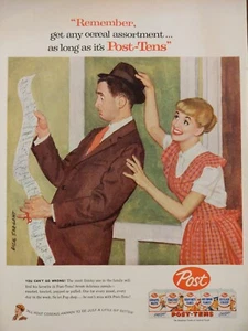 Vintage 1957 post Cereal print ad, unique  art by Dick Sargent  - Picture 1 of 1