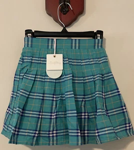 Sweet Honey Girls Size 6 Green Plaid Boutique Style Cotton Skort NWT! A6101 - Picture 1 of 4