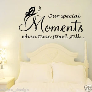 I nostri momenti speciali, citazione ispiratrice, adesivo murale, trasferimento, OFFERTA!!! - Foto 1 di 4