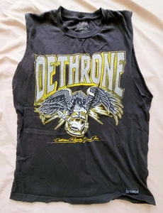 DETHRONE ROYALTY - EAGLE - MUSCLE TANK TOP BLACK SHIRT UNISEX - SIZE M - RARE!🔥 - Picture 1 of 8
