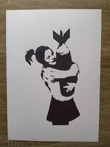 Banksy | Bomb Hugger | Marker Pen Drawing | Street Art | Graffiti | Wall Art - Picture 1 of 3