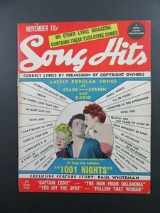 SONG HITS MAGAZINE November 1945 PAUL WHITEMAN Feature Story "1001 NIGHTS" Hits - Picture 1 of 5