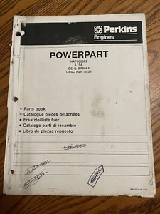GEHL Perkins Engines Powerpart 4.154 Gehl GA0004 Nap000529 Parts Book - Picture 1 of 2