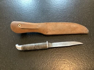 Vintage West-Cut Fixed Blade Hunting Knife & Sheath K-3 Boulder Co - Picture 1 of 4
