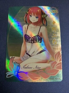 Nino Nakano Quintuplets Goddess Story Anime Swimsuit Waifu Card Girl Foil Doujin - Picture 1 of 5