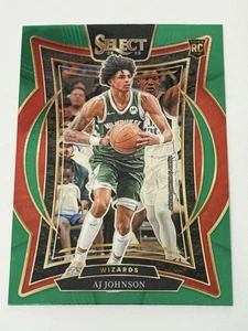 2024-25 Panini Select AJ Johnson RC Green Star Prizm Concourse #67 Wizards - Picture 1 of 2