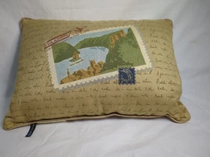 Dakotah Tapestry Throw Pillow Approx 16" X 11" X 5" Nature Neutral Colors - Picture 1 of 10