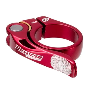 Reverse Long Life Q/R Seatpost Clamp, Red 34.9mm - Picture 1 of 1