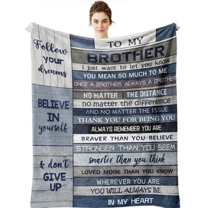 Big Brother Gift - Gifts for Brothers 60" x 50" Blanket - Funny Brother Gifts... - Picture 1 of 6