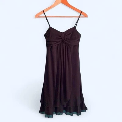 Vintage Y2K B. Darlin Black Net Chiffon Layered Short Prom Formal dress - Image 1 of 4