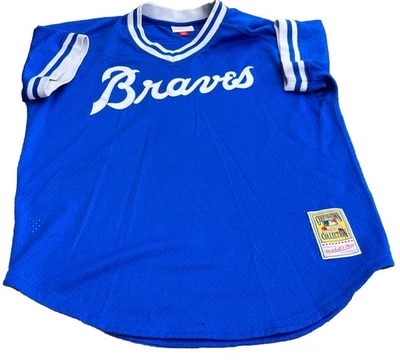 MITCHELL /NESS Atlanta Braves Dale Murphy Cooperstown Jersey Royal Blue SzM 1981 - Image 1 of 4