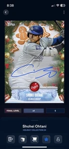 Shohei Ohtani Topps Bunt digital 5 cc Topps 2024 - Holiday Collection Craft Card - Picture 1 of 3