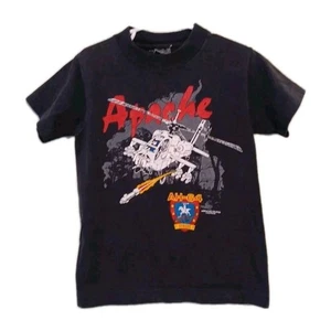 Vintage kids/boys Apache AH-64 T-Shirt used Acceptable condition As-Is - Picture 1 of 8