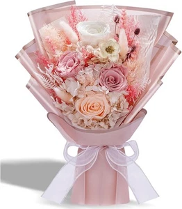 Flowers Gifts for Mom, Flower Delivery, Preserved Roses Dusty Rose - Picture 1 of 6