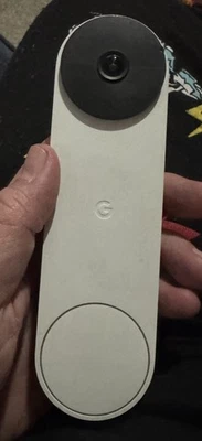 Google Nest GWX3T GA01318-US WiFi Smart Video Doorbell (Battery) - White - Image 1 of 4