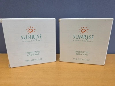 Set Of 2 Avon SUNRISE Aromatherapy Energizing Bar Soap Discontinued 5oz VTG 1996 - Image 1 of 4