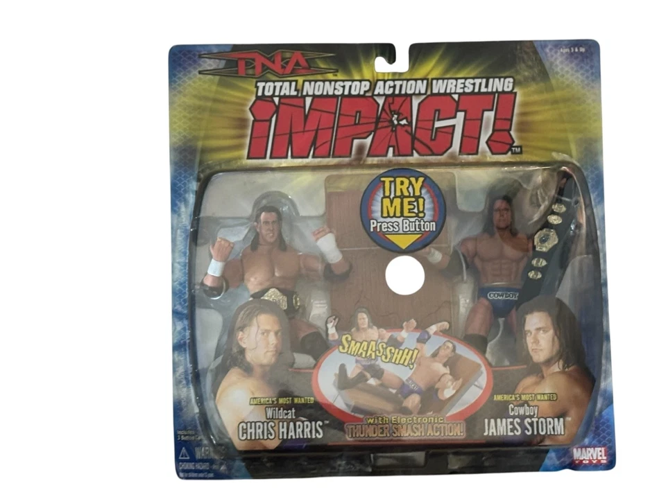 2005 TNA James Storm Chris Harris Figure AMW Marvel Toys toybiz Wrestling figure - Image 1 of 3