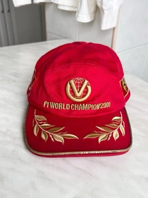 Vintage F1 World Champion 2001 Ferrari Michael Schumacher Racing Cap Hat Hype - Image 1 of 4