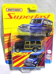 KKar Matchbox - 2020 Superfast - #13 '62 Willy's Jeep Wagon - Dark Blue - Picture 1 of 3