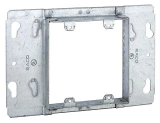 RACO 821, 2-Gang Box Device Cover, Raised 3/4", Fits 951 Or 941 Box, 1 PC - Image 1 of 1
