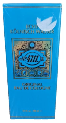 Kolnisch Wasser genuíno nº. 4711 Original Eau De Cologne 6,8 fl. oz. Caixa azul NOVA - Imagem 1 de 4