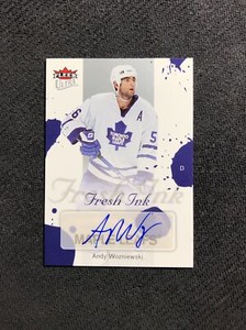 2005-06 UPPER DECK FLEER ULTRA ANDY WOZNIEWSKI FRESH INK AUTOGRAPH AUTO #FI-AW