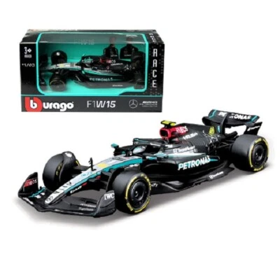 Bburago 1:43 2024 MB Petronas AMG F1 W15 LEWIS HAMILTON #44 Model Car NEW IN BOX - Image 1 of 3