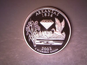 2003 S 25C ARKANSAS Proof 50 States Quarter **FREE SHIPPING** - Picture 1 of 2