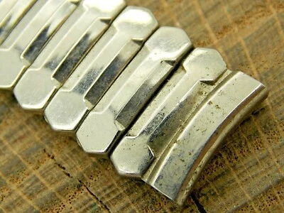 Vintage Flex Master Watch Band Stainless Steel Expansion 16mm Bracelet Pre-Owned - Image 1 of 3
