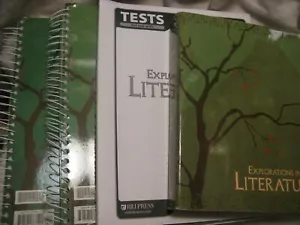 4 PC. SET BJU EXPLORATIONS OF LITERATURE FOR THE 7TH GRADE TEXTBOOK SET- 3RD ED. - Picture 1 of 5